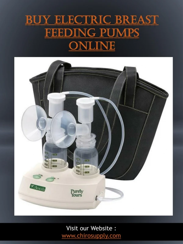 Buy Electric Breast Feeding Pumps Online | 8775639660 | chirosupply.com