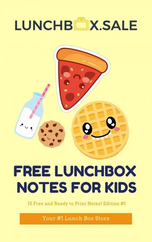 Printable Lunch Box Notes for Kids