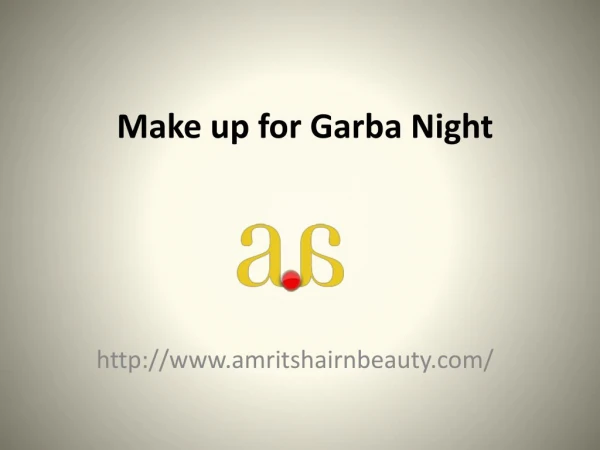 Make up for Garba Night