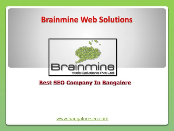 Best SEO Company In Bangalore