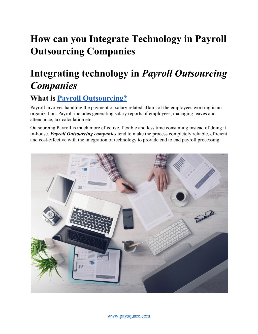 how can you integrate technology in payroll
