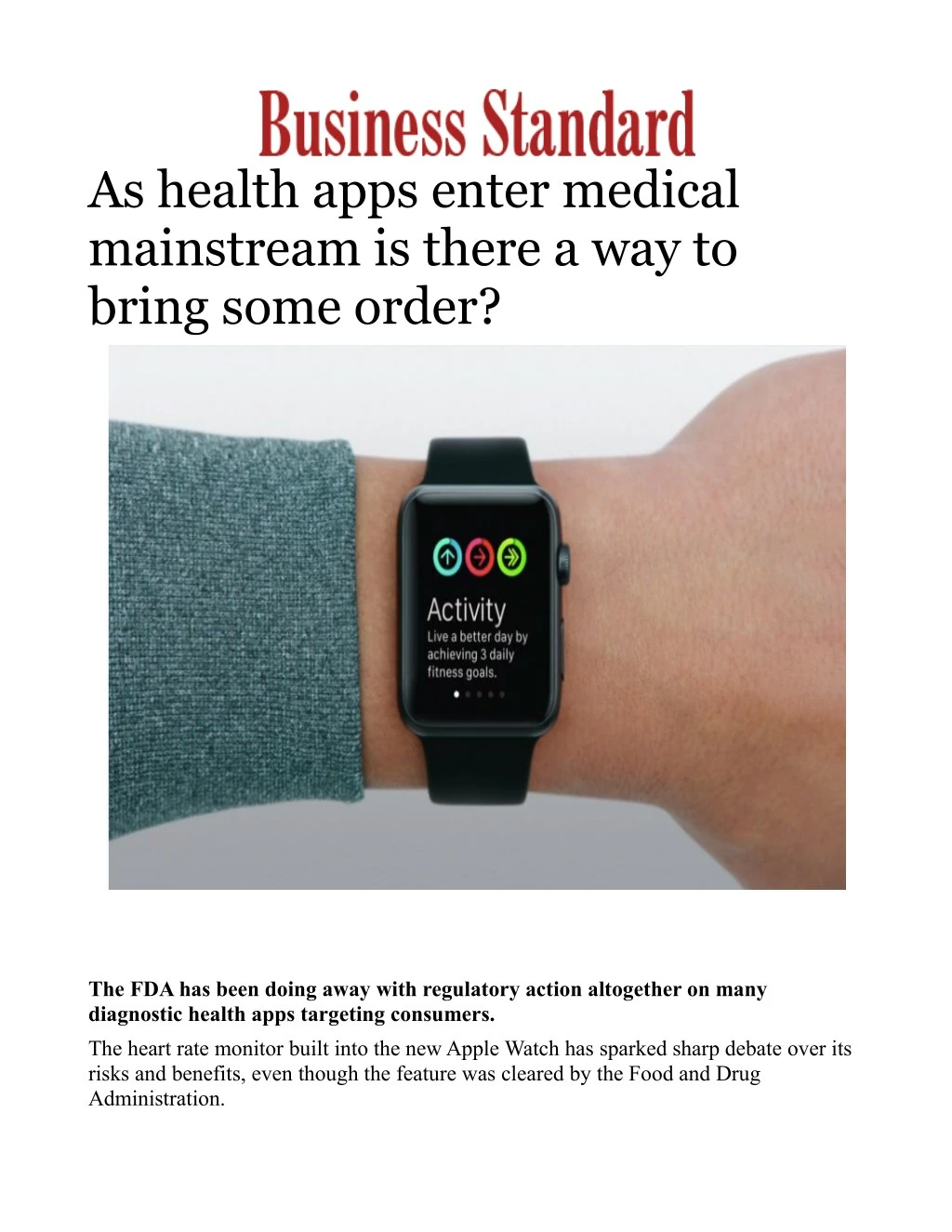 as health apps enter medical mainstream is there