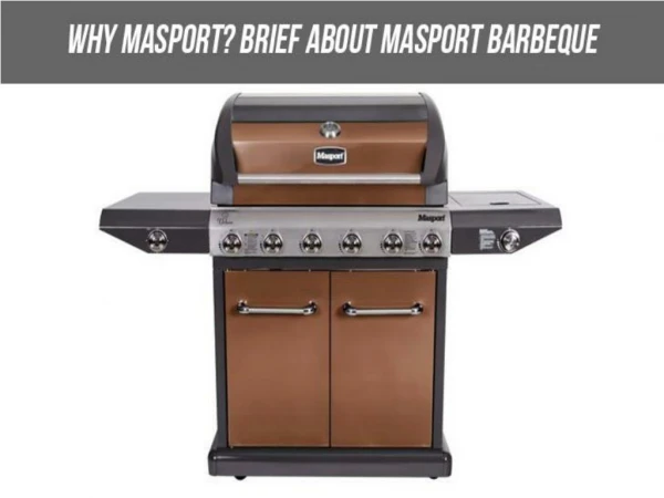 Why Masport? Brief About Masport Barbeque