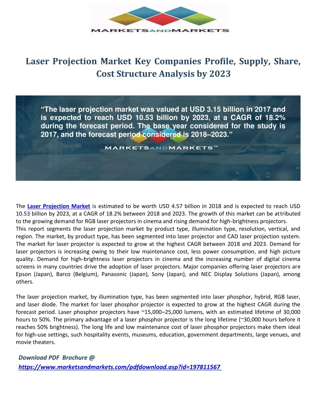 laser projection market key companies profile