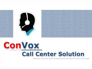 ConVox Call Center Software Solutions - slide 1