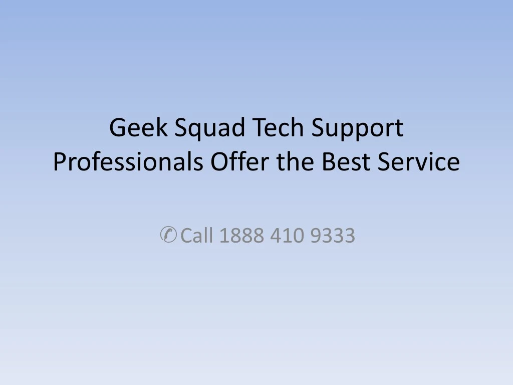 geek squad tech support professionals offer