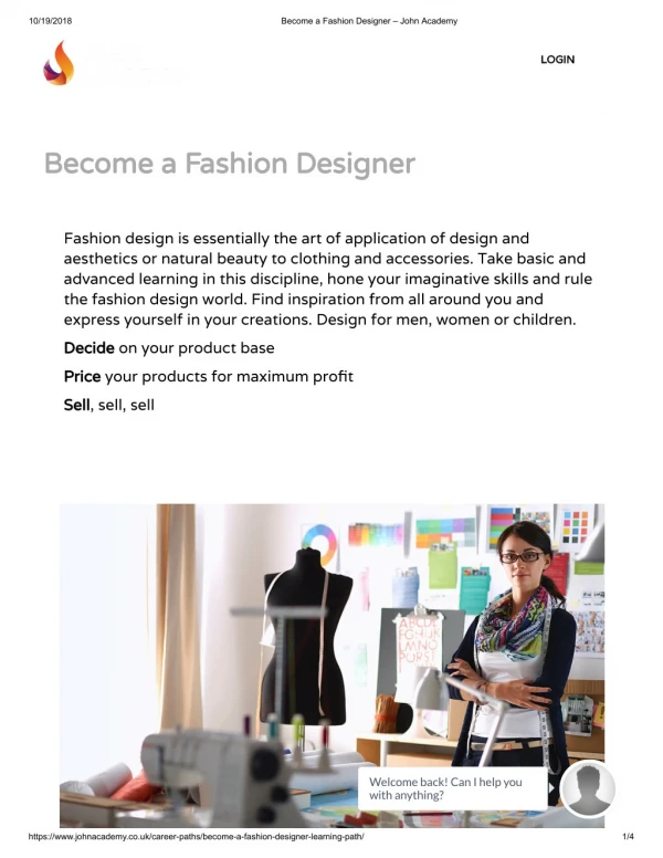 Become a Fashion Designer - John Academy