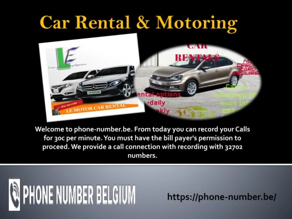 Car Rental & Motoring