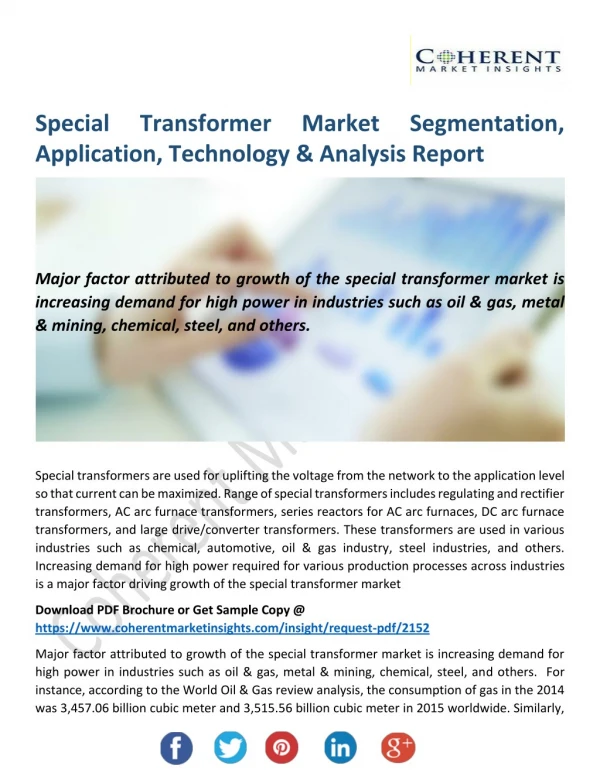 Special Transformer Market Size, Emerging Evolution and Opportunities Till 2026