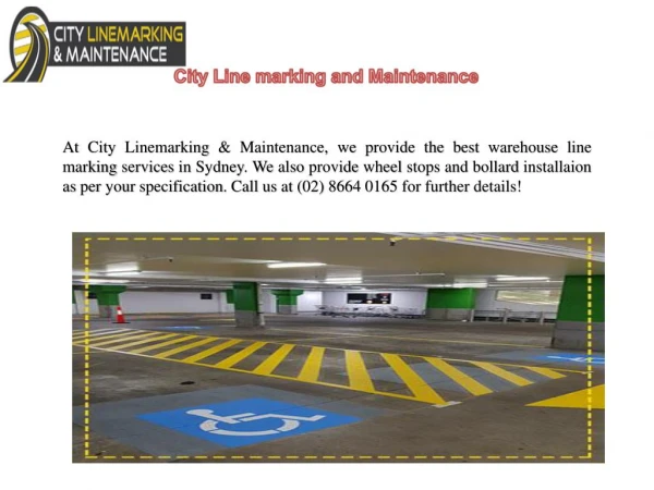 Sydney line marking services by city linemarking
