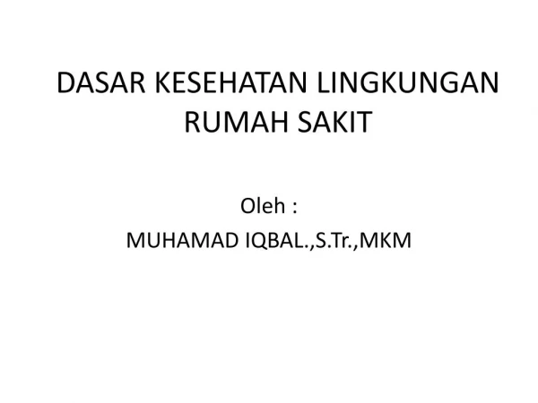 Manajemen Rumah Sakit