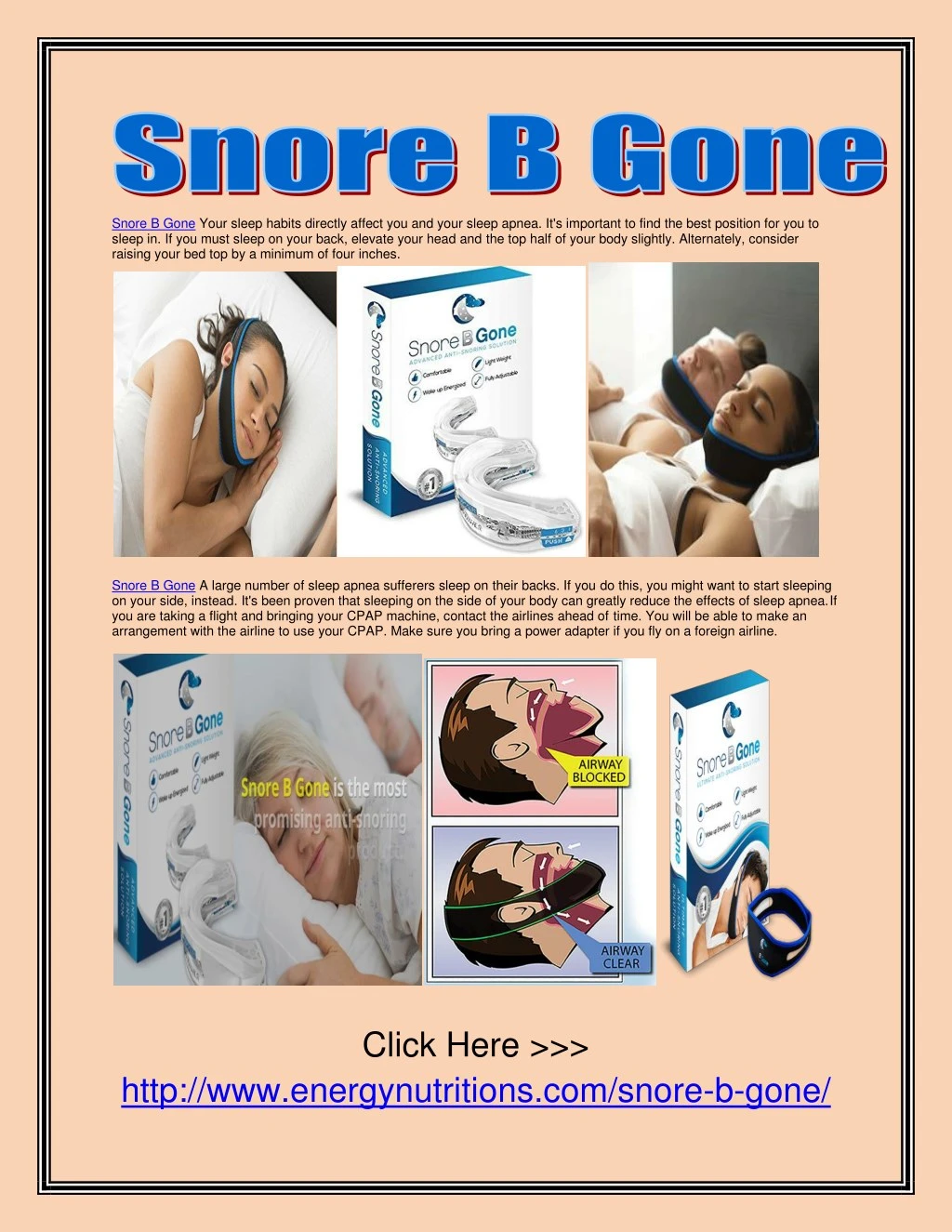 snore b gone your sleep habits directly affect