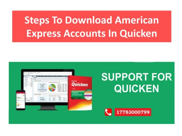 Steps To Download American Express Accounts In Quicken