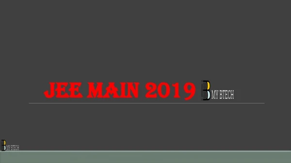 jee main 2019