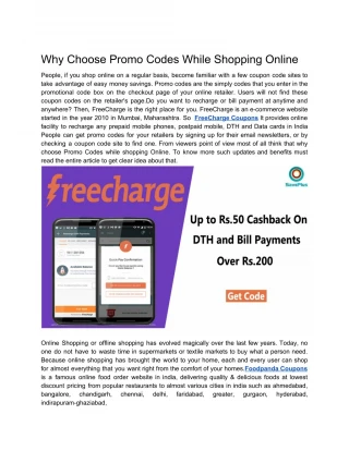 Why Choose Promo Codes While Shopping Online - slide 1