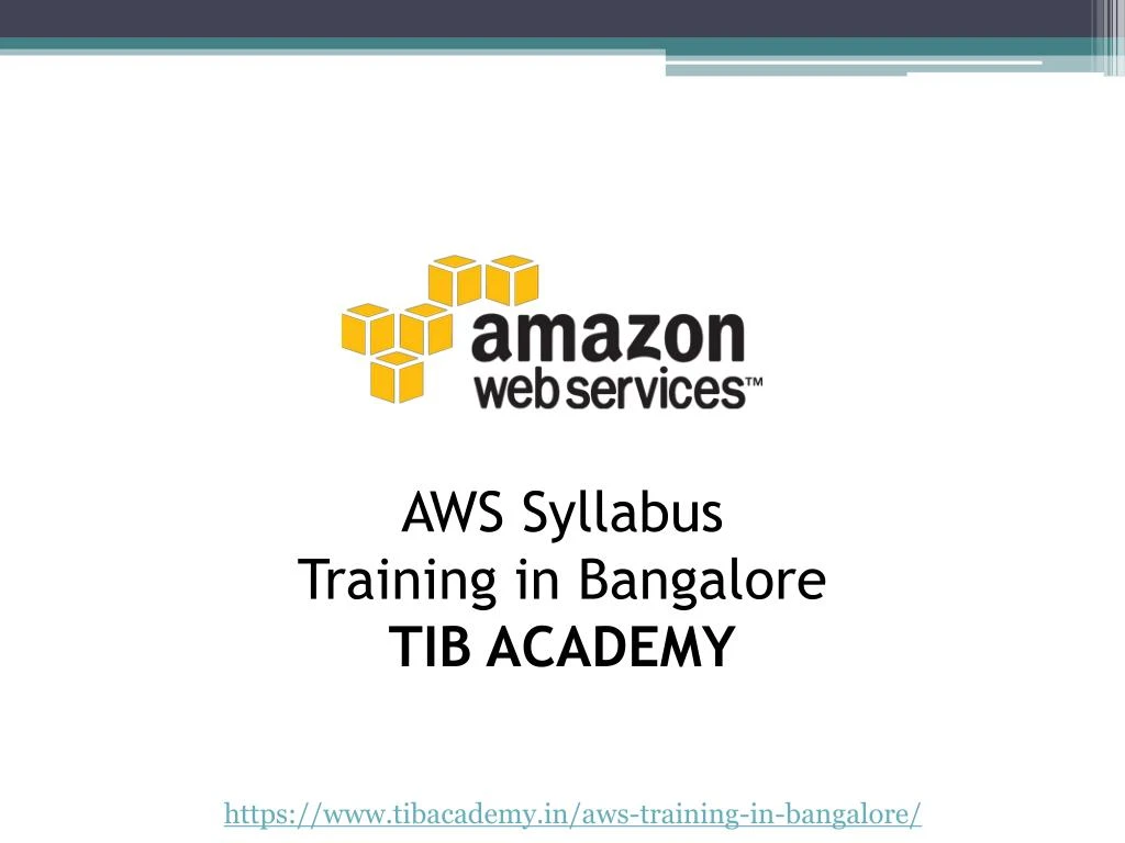 aws syllabus training in bangalore tib academy
