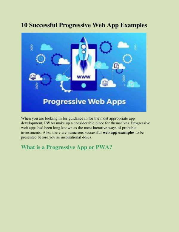 10 Successful Progressive Web App Examples