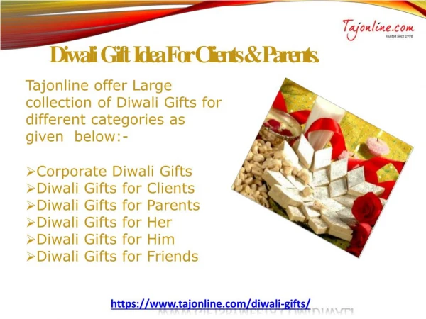 Diwali Gift Idea For Clients & Parents.