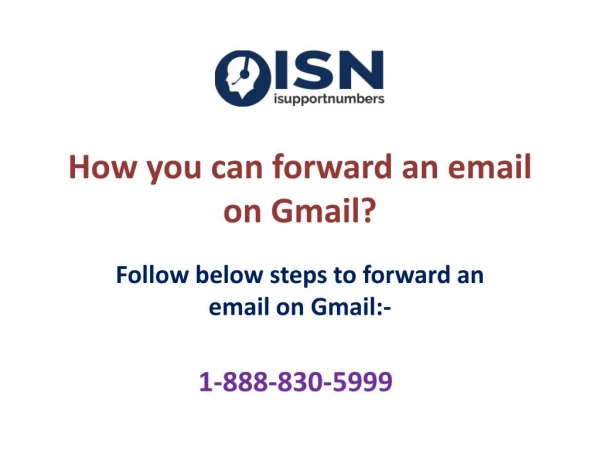 How you can forward an email on Gmail?
