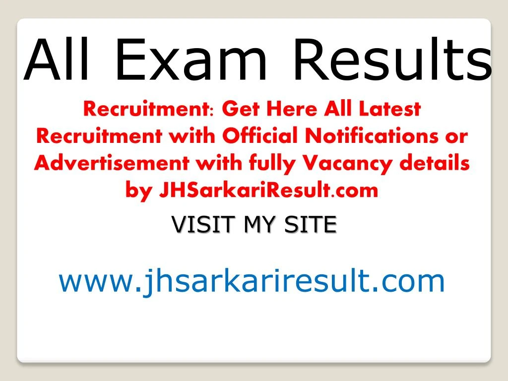 all exam results