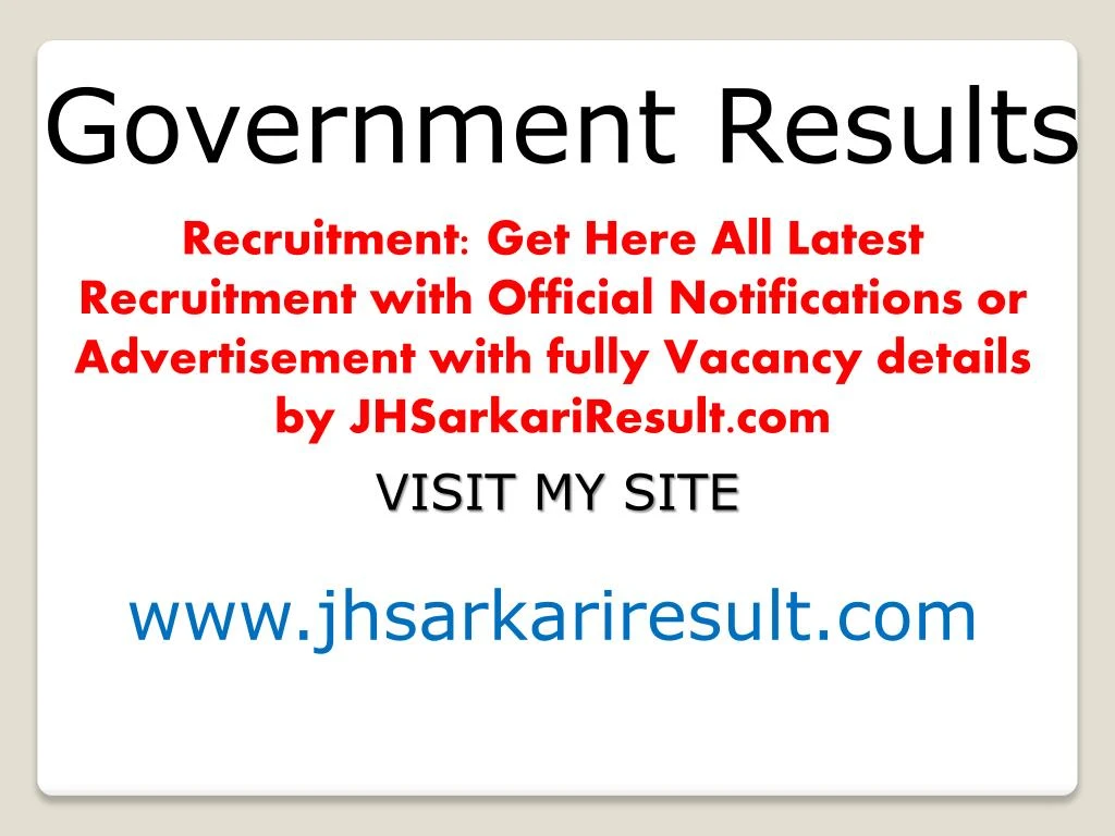 government results