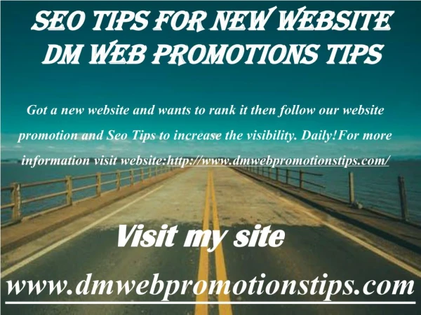 got a new website and wants to rank it then