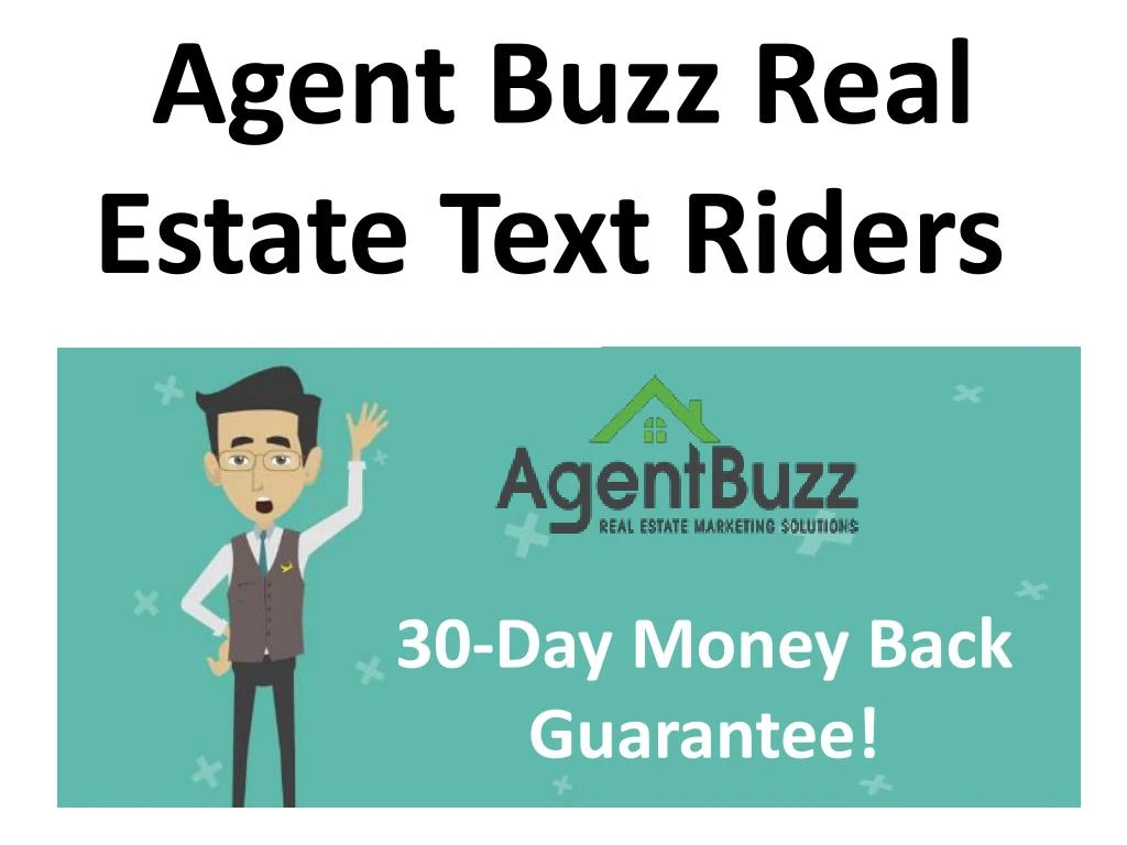 agent buzz real estate text riders