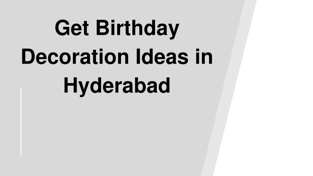 get birthday decoration ideas in hyderabad