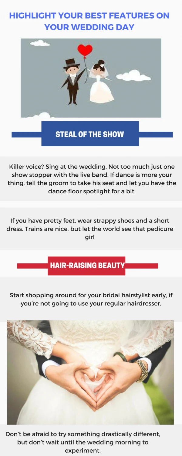 Highlight Your Best Features on Your Wedding Day