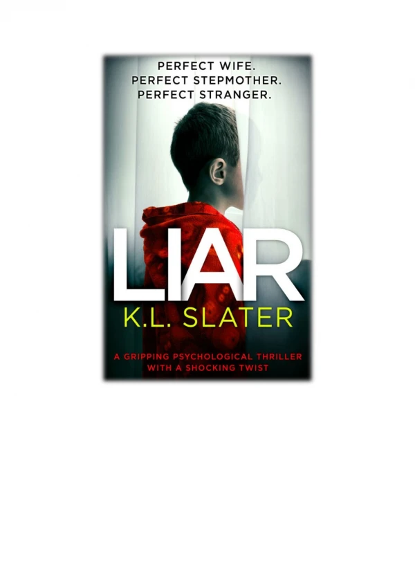 [PDF] Liar By K.L. Slater Free Download