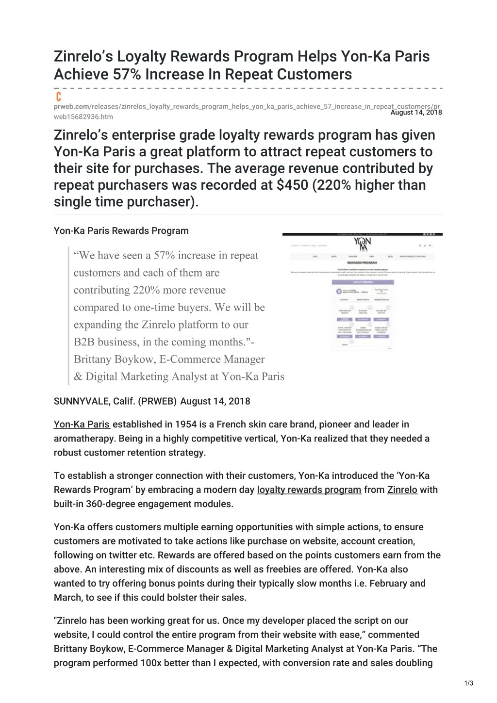 zinrelo s loyalty rewards program helps