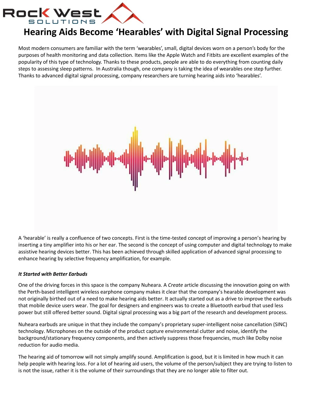 hearing aids become hearables with digital signal