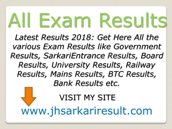 all exam results