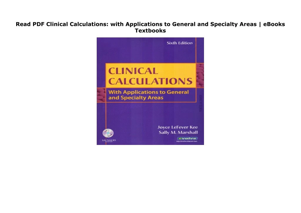 online pdf clinical calculations with