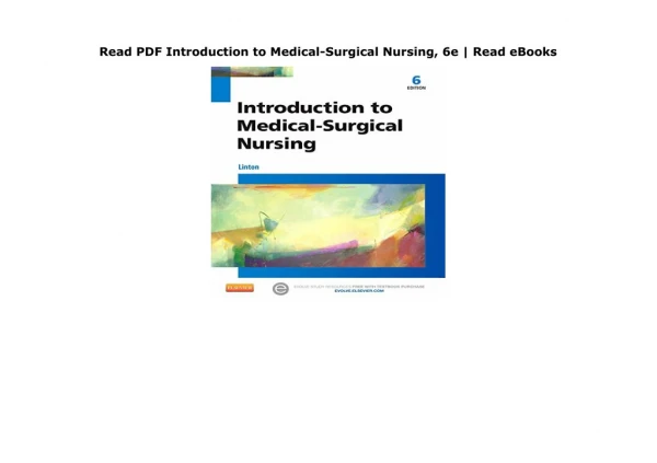 Download book Introduction-to-MedicalSurgical-Nursing-6e