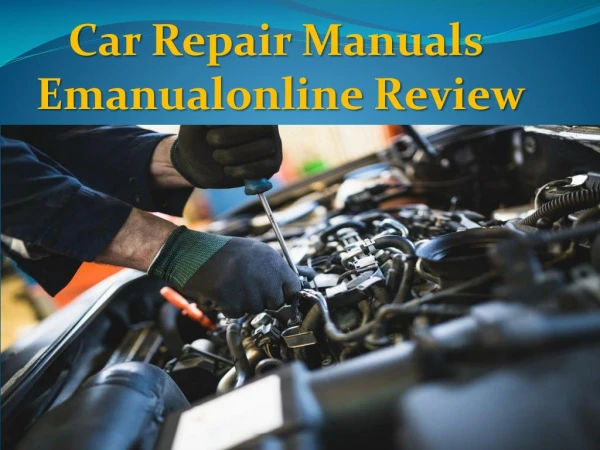 Car Repair Manual Services | Emanualonline Review