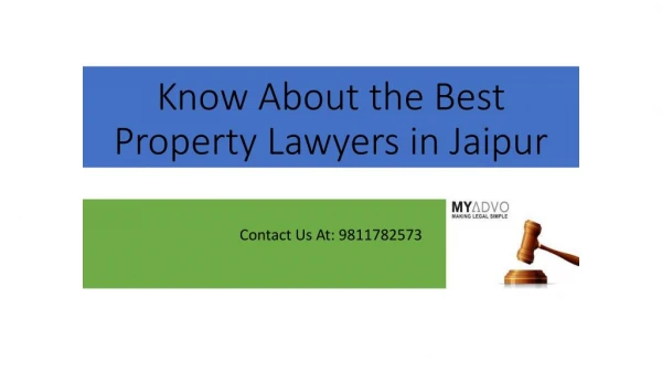 Best Property Lawyer in Jaipur