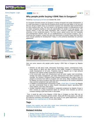 Why people prefer buying 4 BHK flats in Gurgaon? - slide 1