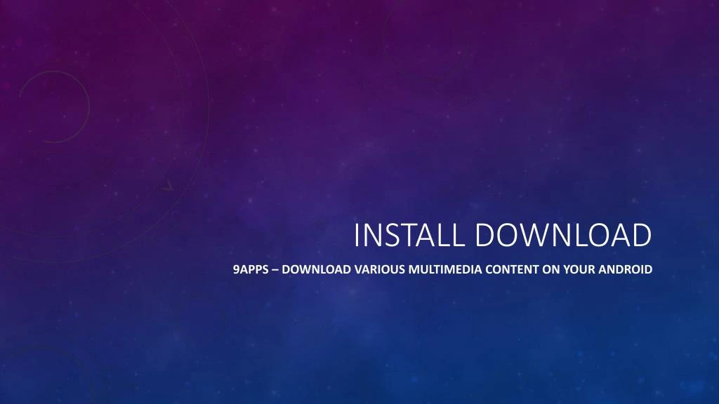install download