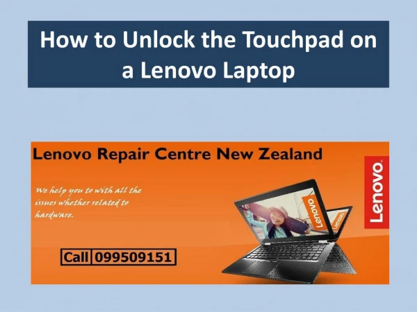 How to Unlock the Touchpad on a Lenovo Laptop