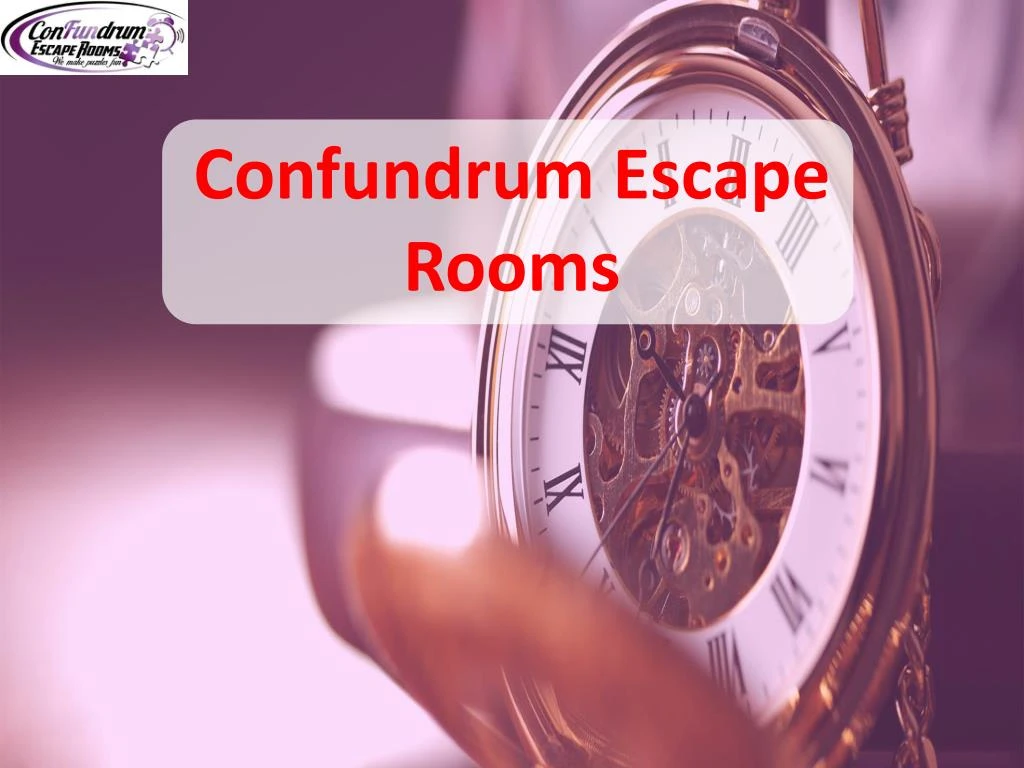 confundrum escape rooms