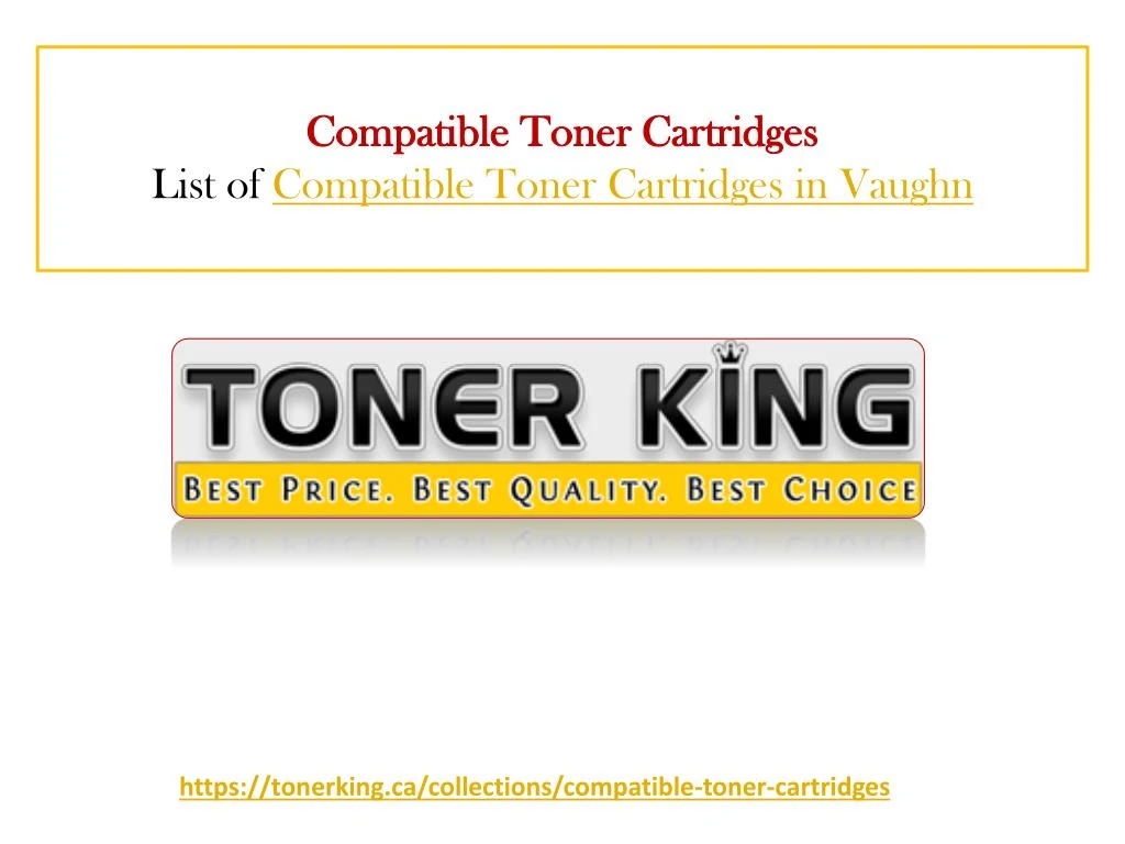 compatible toner cartridges list of compatible