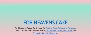 Order Cake Online in Gurgaon