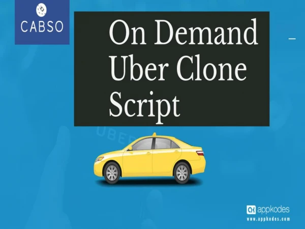 On Demand Uber Clone Script