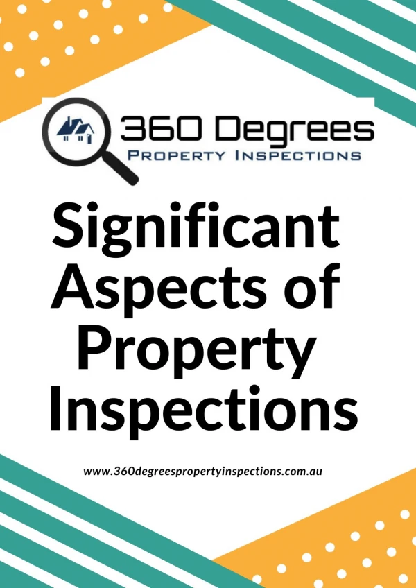 Significant Aspects of Property Inspections