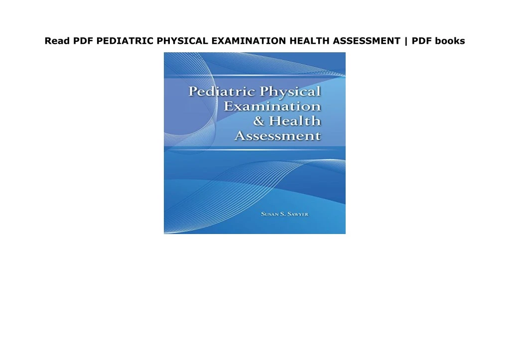 online pdf pediatric physical examination health