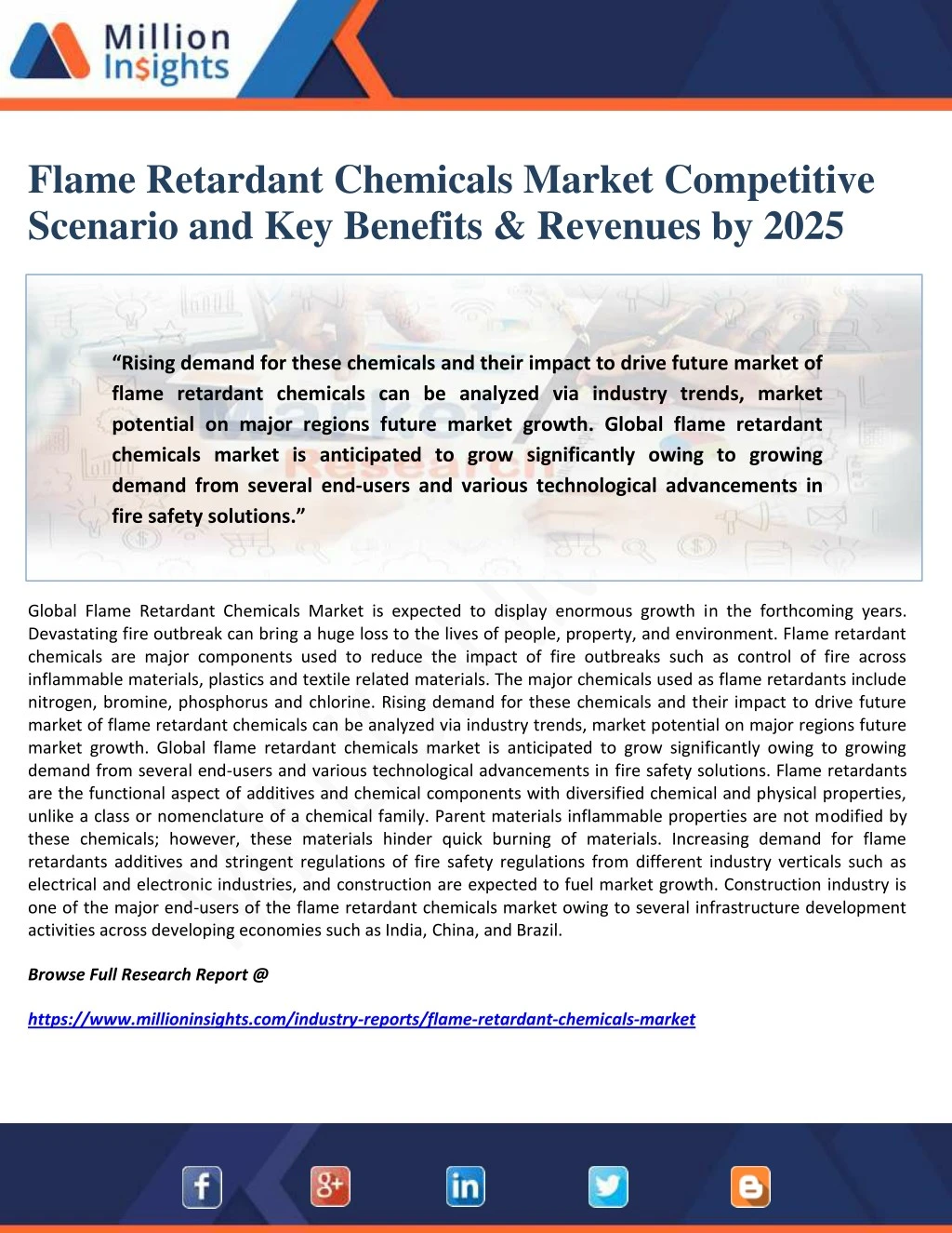 flame retardant chemicals market competitive