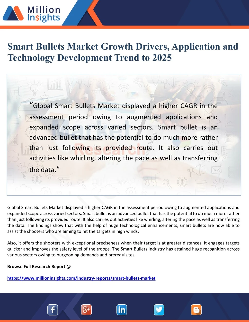 smart bullets market growth drivers application