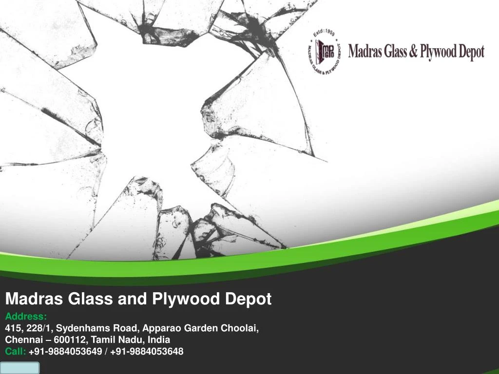 madras glass and plywood depot