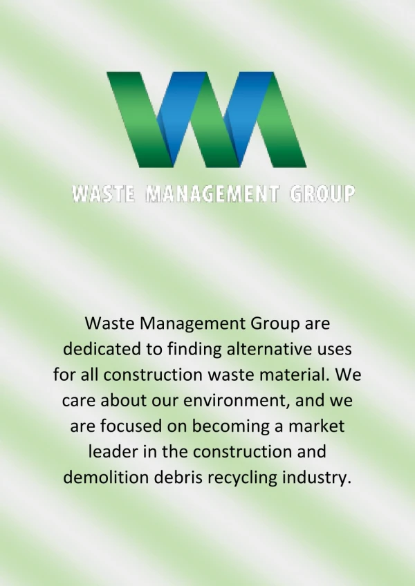 Commercial Waste Collection - Waste Management Group